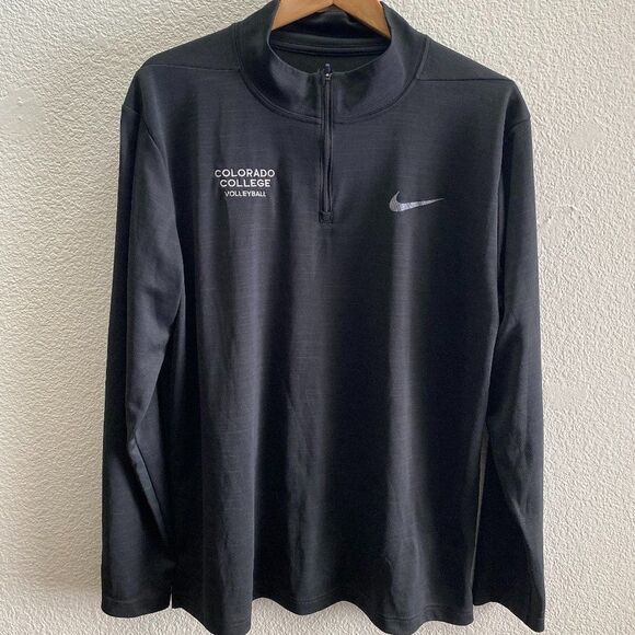 Colorado College Tigers Volleyball Nike Superset 1/4 Zip Shirt Top AR3716-010 XL - Picture 1 of 3
